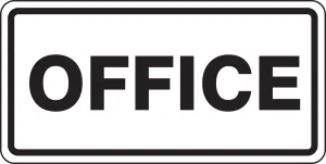 Accuform FRR269RA Facility Traffic Sign: Office