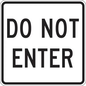 Accuform FRR319RA Facility Traffic Sign: Do Not Enter