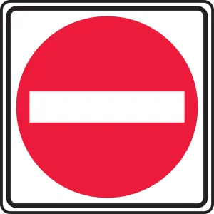Accuform FRR382DP Traffic Sign: Do Not Enter