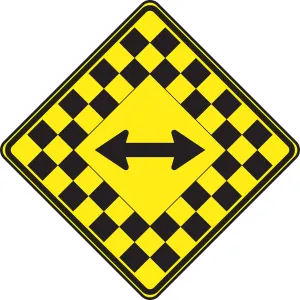 Accuform FRW306DP WARNING SIGN - DOUBLE ARROW