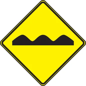 Accuform FRW310HP TRAFFIC SIGN - ROUGH ROAD