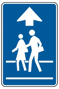 Accuform FRW334HP PEDESTRIAN SIGN