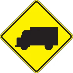 Accuform FRW457RA Crossing Sign: Truck (Symbol)