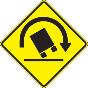 Accuform FRW629RA Surface & Driving Conditions Sign: Truck Rollover Warning