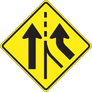 Accuform FRW647RA Lane Guidance Sign: Added Right Lane