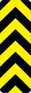 Accuform FRW830DP Reflective Object Markers: Dual Diagonal Design