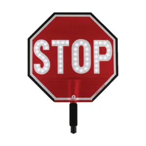 Accuform FSP191 Paddle Signs: 18-in. LED Paddle Sign