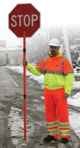 Accuform FSP226 Roll-Up Paddle Signs