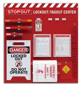 Accuform KST303 STOPOUT Procedure Lockout Centers - Combo Kit