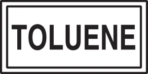 Accuform LCHL556 Safety Label: Toluene