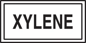 Accuform LCHL564 Safety Label: Xylene