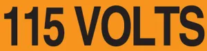 Accuform LELC403 Voltage Markers: 115 Volts