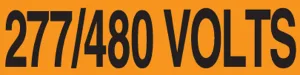 Accuform LELC430 Voltage Markers: 277/480 Volts