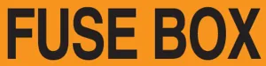 Accuform LELC490 Voltage Markers: Fuse Box