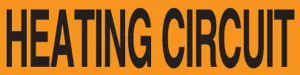 Accuform LELC493 Voltage Markers: Heating Circuit
