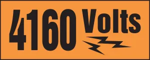 Accuform LELC514 Voltage Markers with Graphic
