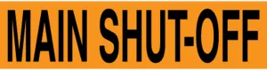 Accuform LELC592 Voltage Markers: Main Shut Off