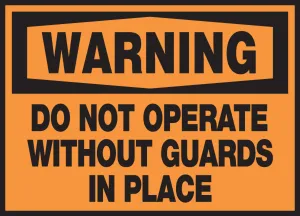 Accuform LEQM306XVE Equipment Safety Labels