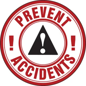 Accuform LHTL106 Hard Hat Stickers: Prevent Accidents!