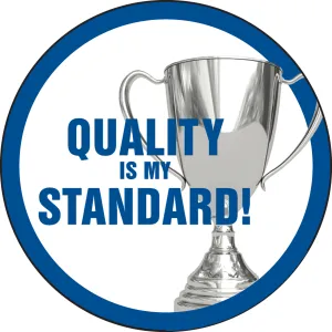 Accuform LHTL164 Hard Hat Stickers: Quality Is My Standard!