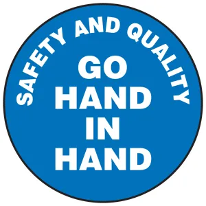 Accuform LHTL169 Hard Hat Stickers: Safety and Quality Go Hand In Hand
