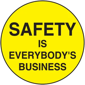 Accuform LHTL173 Hard Hat Stickers: Safety Is Everybody's Business