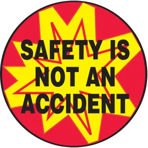 Accuform LHTL175 Hard Hat Stickers: Safety Is Not An Accident