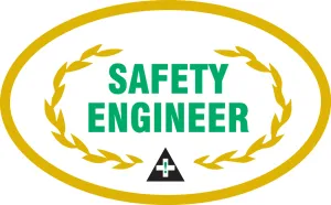 Accuform LHTL368 Hard Hat Stickers: Safety Engineer