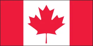 Accuform LHTL391 Hard Hat Stickers: Canadian Flag (Drapeau Canadien)