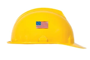 Accuform LHTL671 Hard Hat Stickers: American Flag