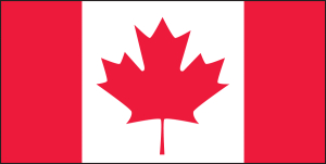 Accuform LHTL684 Hard Hat Stickers: Canadian Flag (Drapeau Canadien)