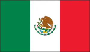 Accuform LHTL696 Hard Hat/Helmet Stickers: Mexican Flag
