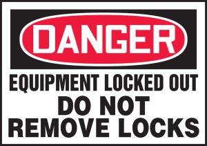 Accuform LLKT404 Lockout / Tagout Safety Labels