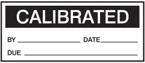 Accuform LPC428 Production Control Labels: Calibrated
