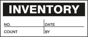 Accuform LPC825 Production Control Labels: Inventory