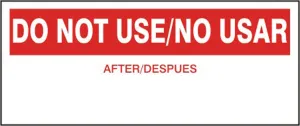 Accuform LPC895 Production Control Labels: Do Not Use/ No Usar