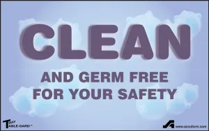 Accuform LPM345X Tray Table-Gard Disposable Mats