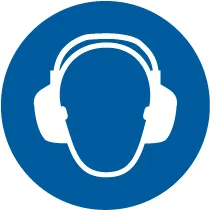 Accuform LSGM2054 ISO Mandatory Safety Label: Wear Ear Protection (2011)