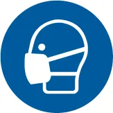 Accuform LSGM2184 ISO Mandatory Safety Label: Wear A Mask (2011)