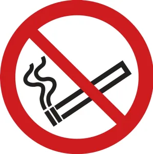 Accuform LSGP6312 ISO Prohibition Safety Label: No Smoking (2011)