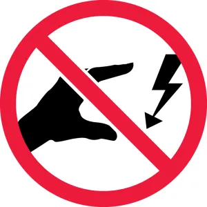 Accuform LSGP6424 ISO Safety Label - Prohibition- 2003/2011