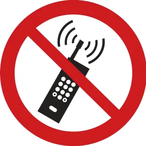 Accuform LSGP6492 ISO Prohibition Safety Label: No Activated Mobile Phone (2011)