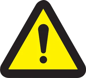 Accuform LSGW1032 ISO Safety Label - General Warning Hazard