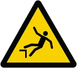 Accuform LSGW1252 ISO Warning Safety Label: Step Off Hazard (2011)