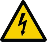 Accuform LSGW1784 ISO Warning Safety Label: Electric Voltage Hazard (2011)