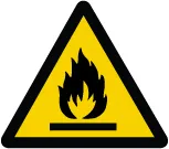 Accuform LSGW1844 ISO Warning Safety Label: Fire Hazard (2011)