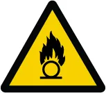 Accuform LSGW1892 ISO Warning Safety Label: Oxidizing Substance (2011)