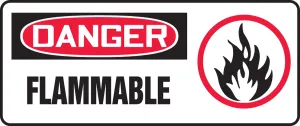 Accuform MCHG061VP OSHA Danger Safety Sign: Flammable