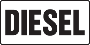 Accuform MCHL540VA Safety Sign: Diesel