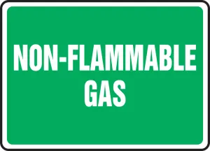 Accuform MCPG576VP Safety Sign: Non-Flammable Gas
